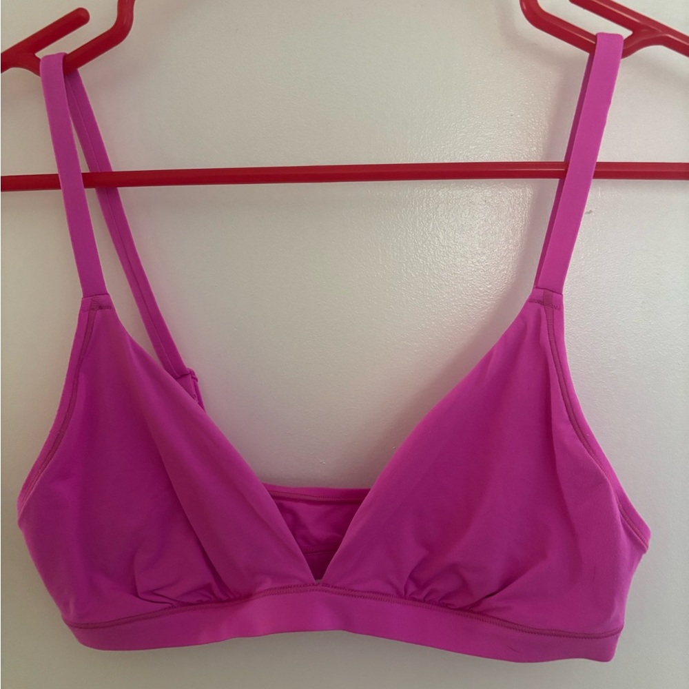 Pink Base Stretch Triangle Bralette